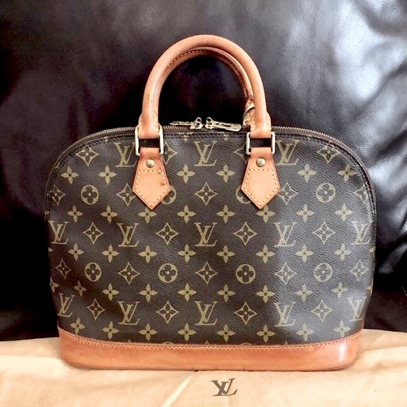 LOUIS VUITTON Alma Monogram Top Handle Crossbody Shoulder Bag VI0916 - Picture 3 of 16